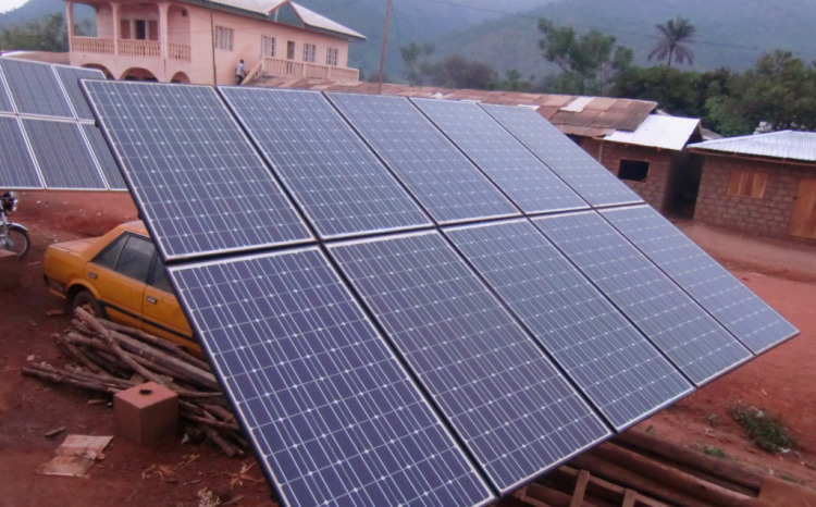 Power plant of Sabongari, a small village in northwest Cameroon