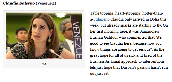 After this blogpost based on humor and addressing directly some key negotiators, this post spread like wildfire and I was invited to meet several key negotiators.