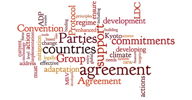 The submission by the LDCs is the only to contain a reference to raising the global mitigation ambition to ensure an increase of temperatures of no more than 1.5C. It is also unique in addressing non-parties in the future agreement.