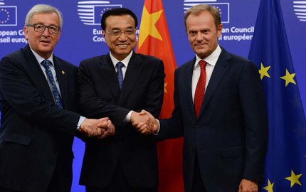 Participation of Jean-Claude Juncker, President of the EC, Donald Tusk, President of the European Council at the EU-China Summit